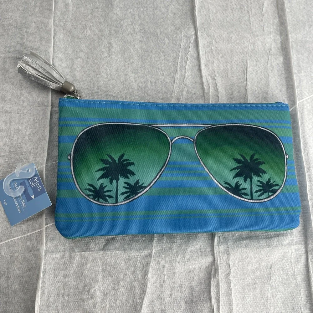 Shades Accessory Bag Blue Green Orange. 8